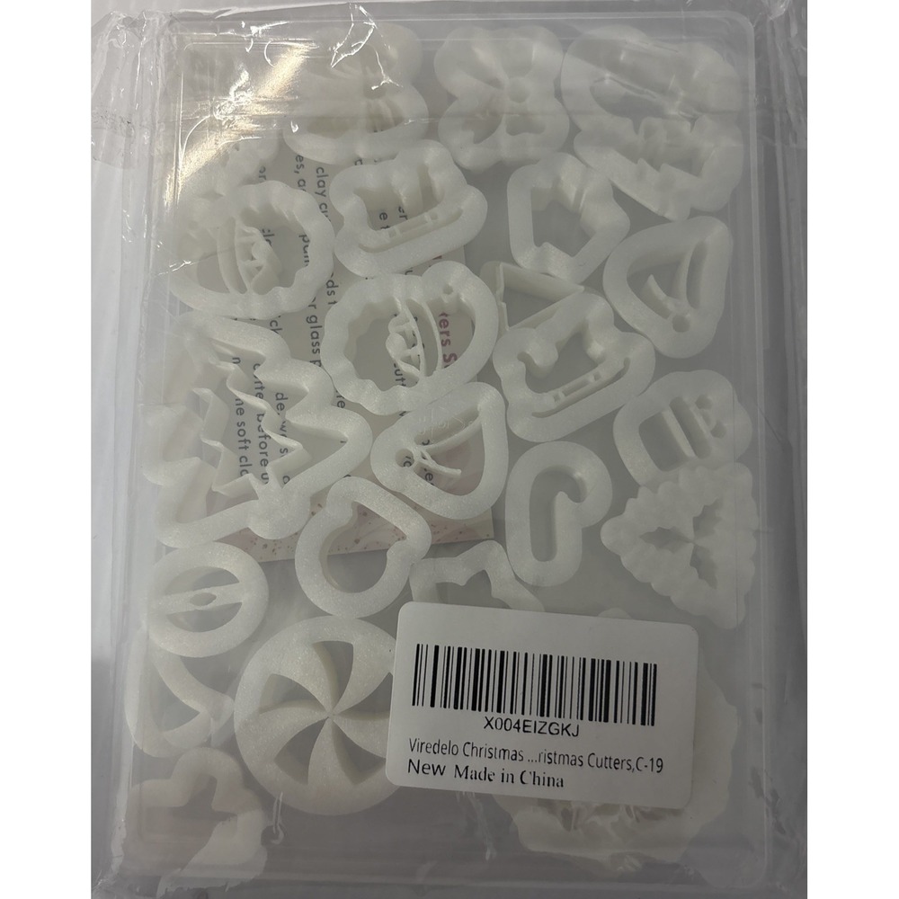 Christmas Cutters 23 Shapes for Clay/Polymer Clay Jewelry C-19 - New In Package